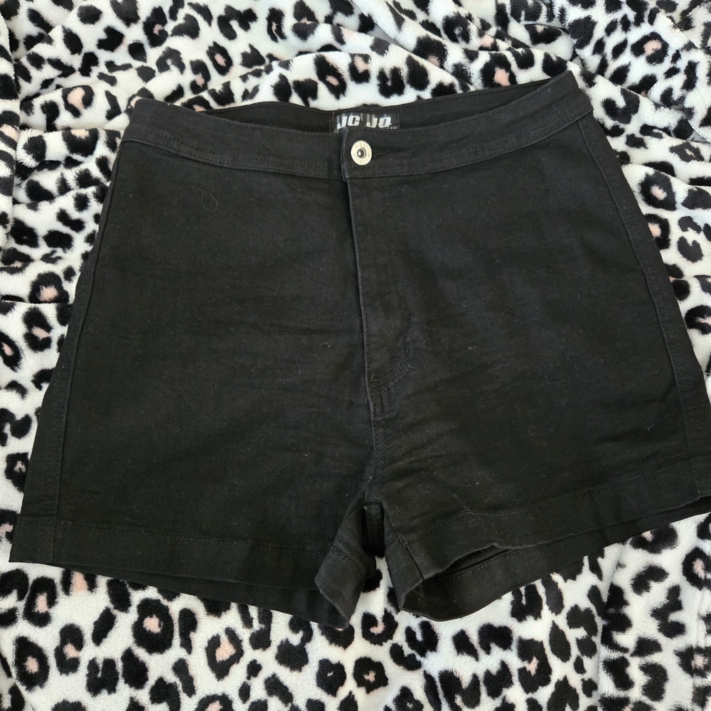 Black, LARGE, JCJO- Highwaist Shorts
